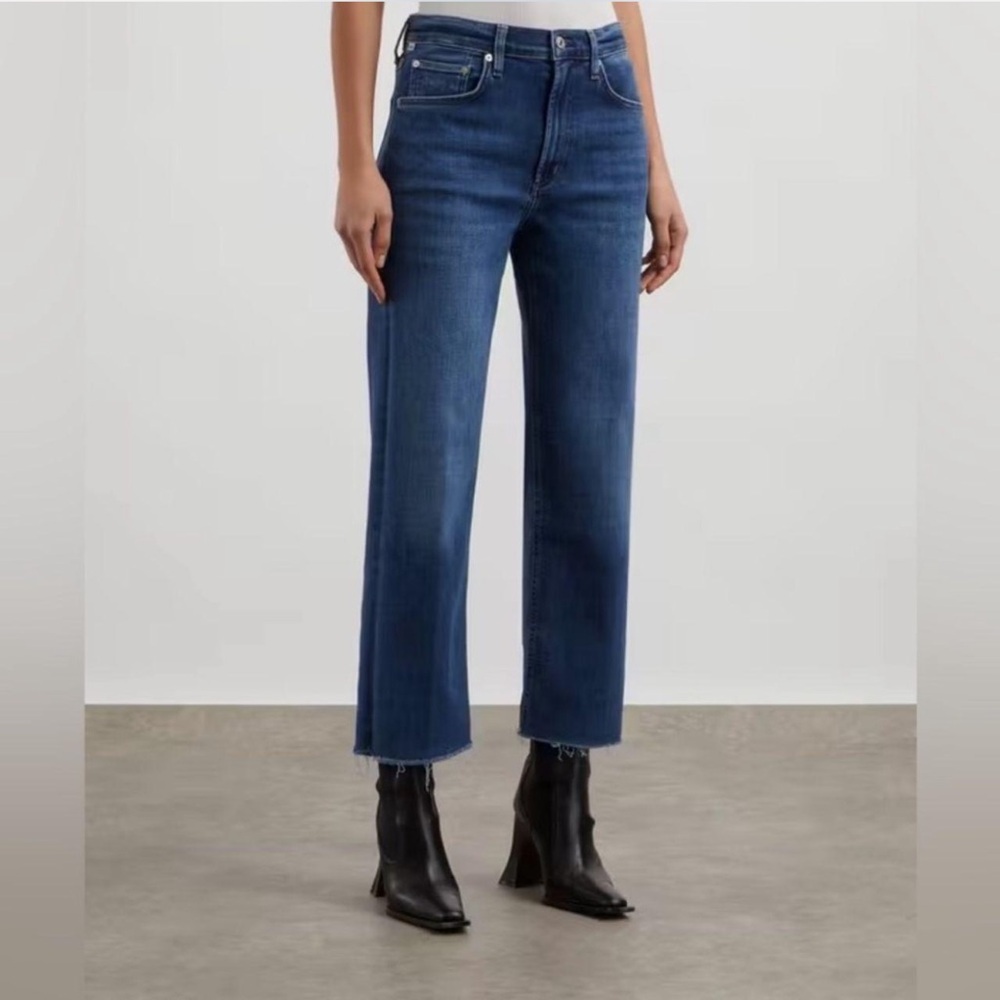 Citizens of Humanity Blue Jeans - Size 27 Straight Leg Raw Hem Jeans